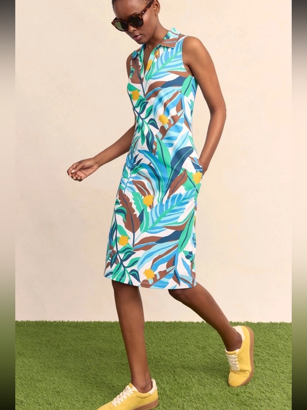 NWT J.McLaughlin Ayla Catalina Cloth Jungle Jewel Midi Dress Small